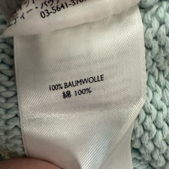 Eddie Bauer 100% Cotton Knit V-Neck Pullover Sweater Mint Green Womens Sz XL - Picture 4 of 6